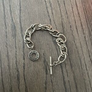 Gorgeous Silver Vintage Bracelet Toggle Brutalist Chain Link Jewelry  Monet